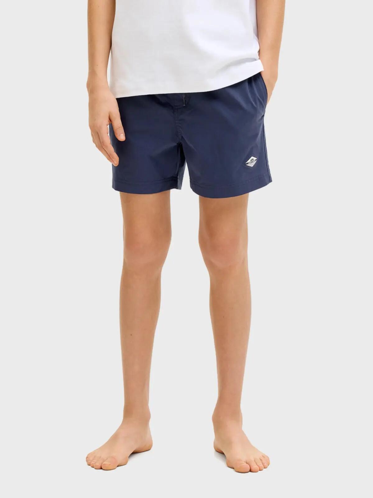 Kids Zwemshort Double Waistband Surf Blauw 4/7