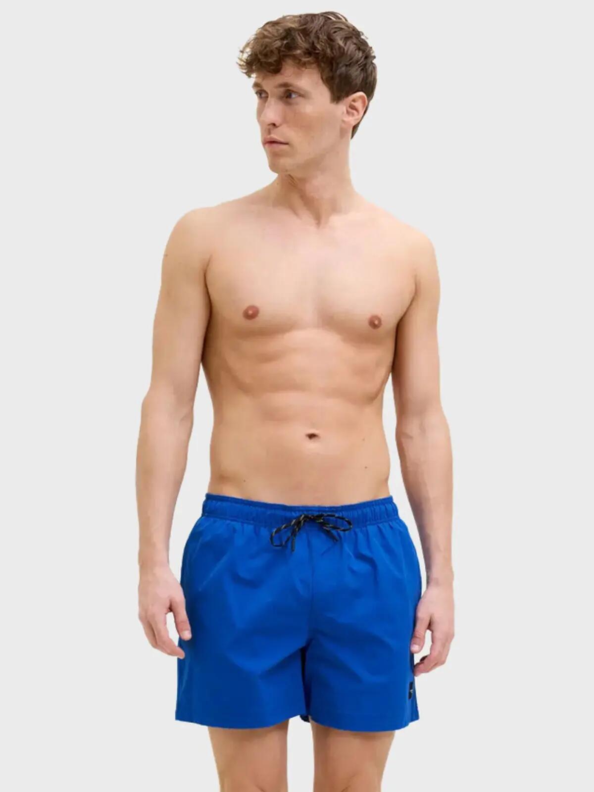 Short de Bain Homme Grande Taille Maui Solid Bleu II 2/5