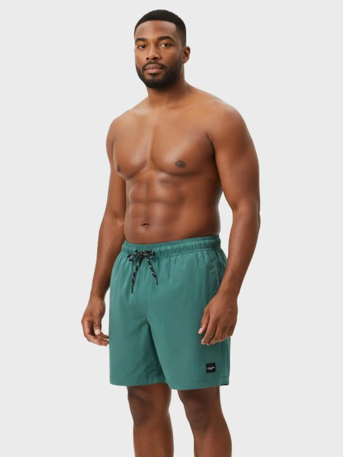 Short de bain homme grande taille Maui Solid Vert 2/5