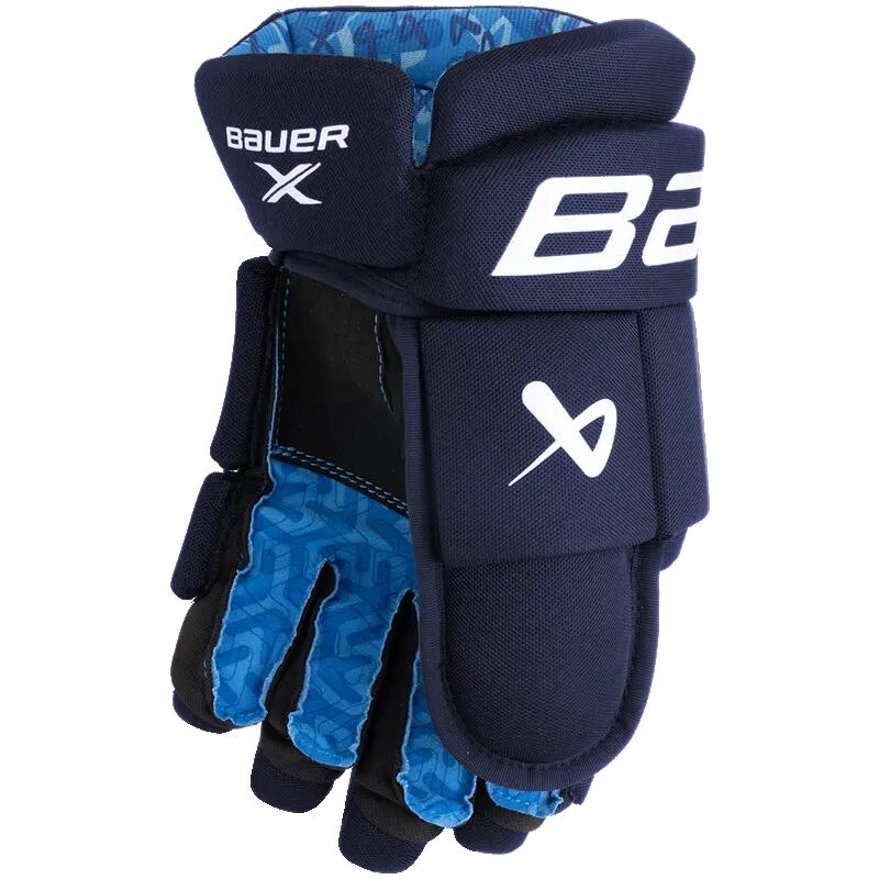 BAUER X Intermediate marineblauwe hockeyhandschoenen voor kinderen 13.0 2/5
