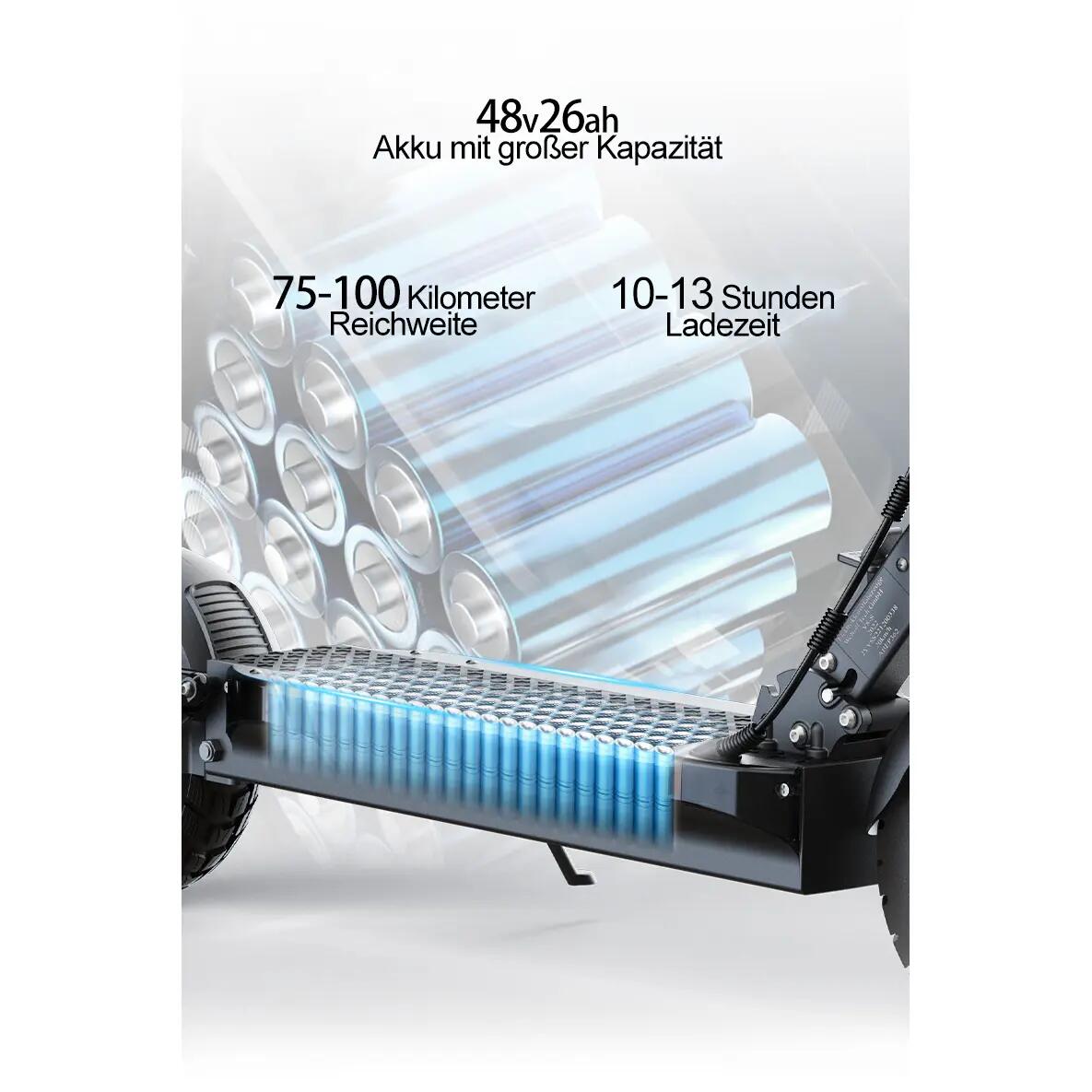 JOYOR Y8-S Elektrický kolobežka 48V 26Ah 500W 10" mechanické kotúčové brzdy 9/16