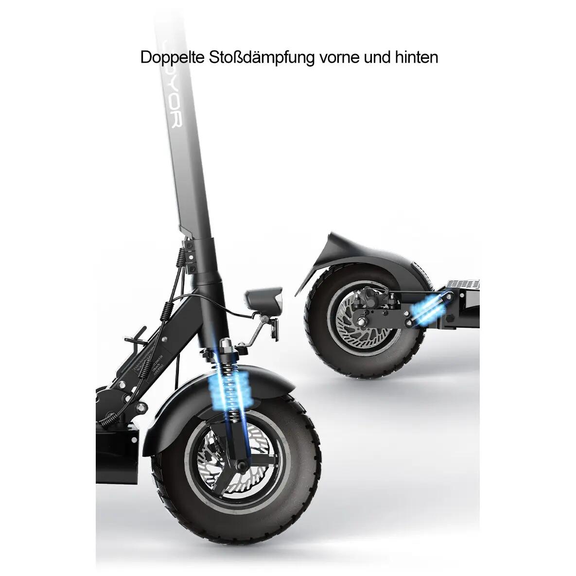 JOYOR Y8-S Elektrický kolobežka 48V 26Ah 500W 10" mechanické kotúčové brzdy 12/16