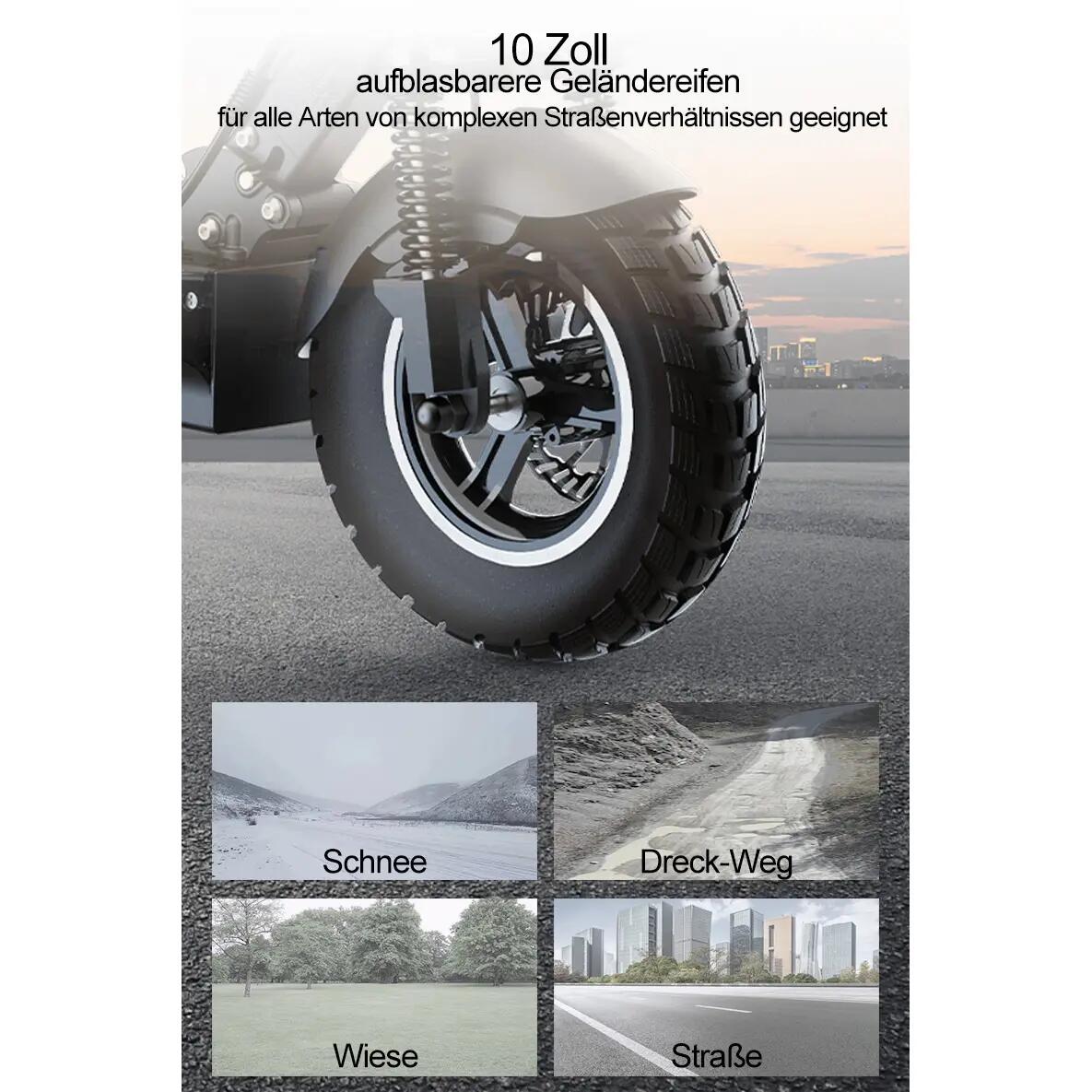 JOYOR Y8-S Elektrický kolobežka 48V 26Ah 500W 10" mechanické kotúčové brzdy 11/16