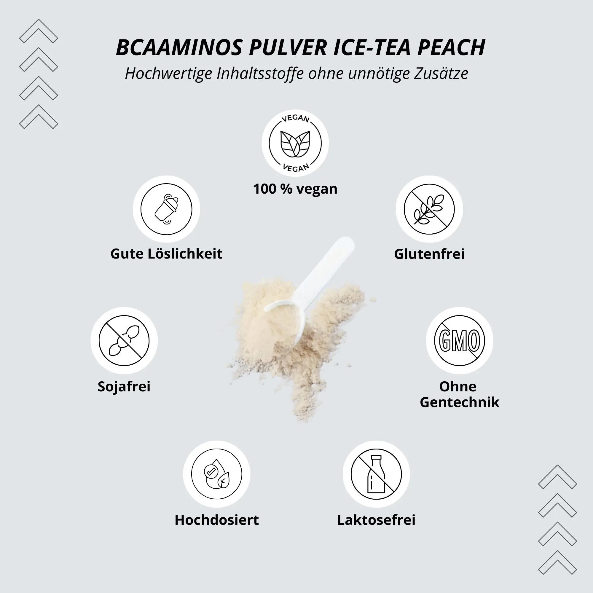 BCAAminos Pulver 300g - Pfirsich-Eistee 4/5