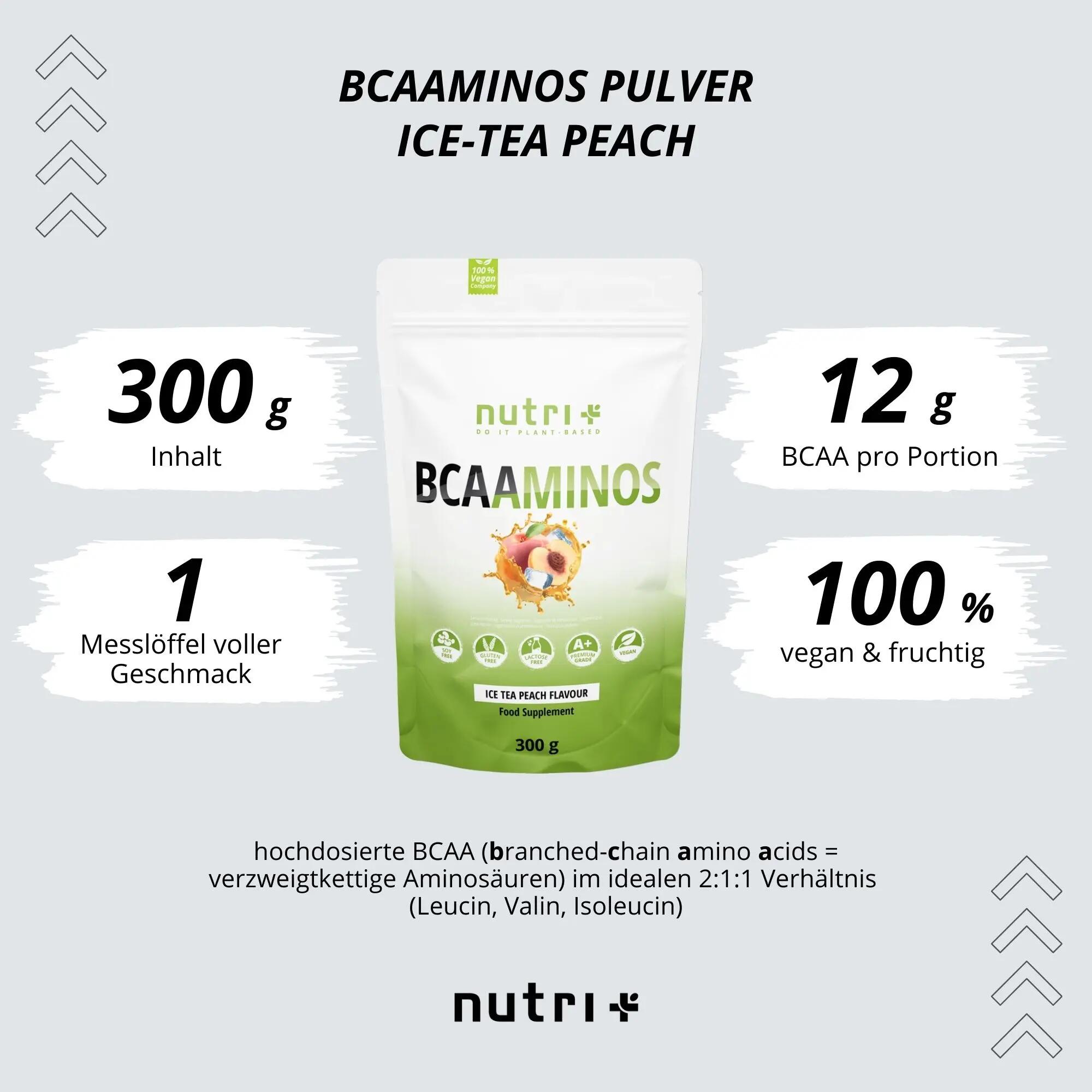 BCAAminos Pulver 300g - Pfirsich-Eistee 3/5