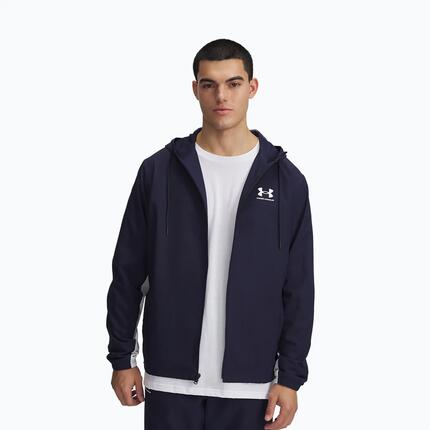 KURTKA WIATRÓWKA MĘSKA UNDER ARMOUR WODOODPORNA Z KAPTUREM ZIELONA