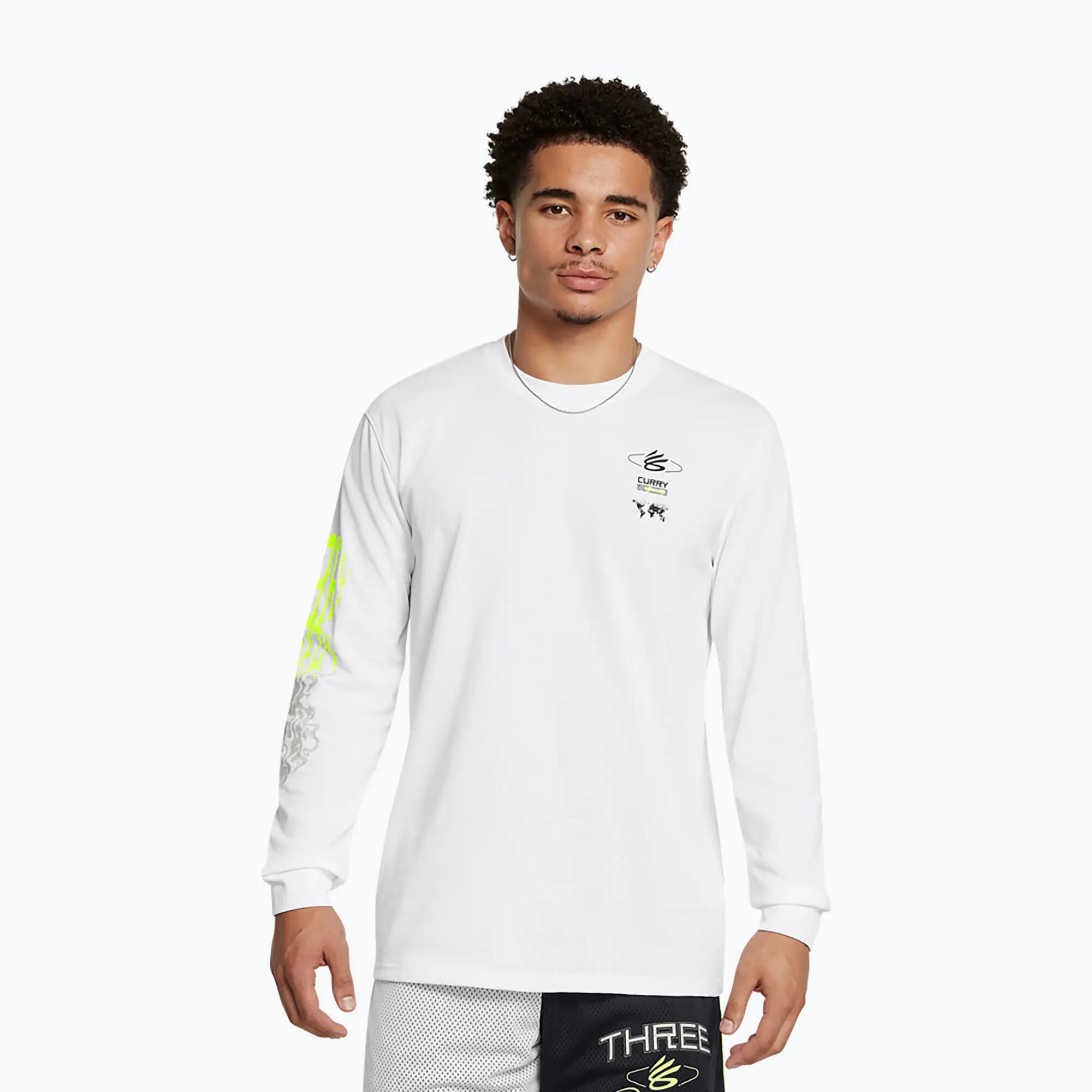 Bluza Under Armour Curry Verbiage Heavyweight cu mânecă lungă pentru bărbați