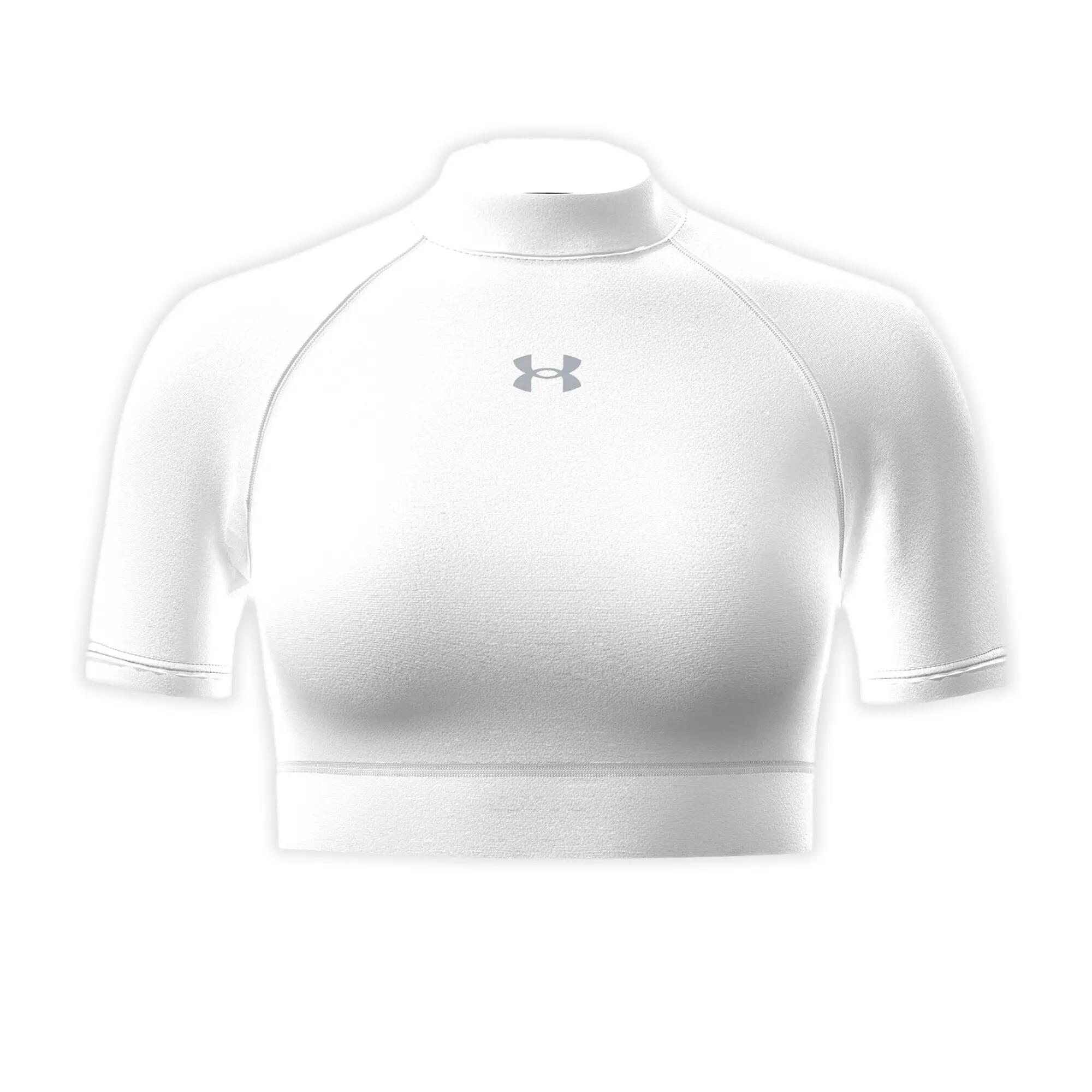 Maglietta da allenamento da donna Under Armour HeatGear Crop Mock 2/3