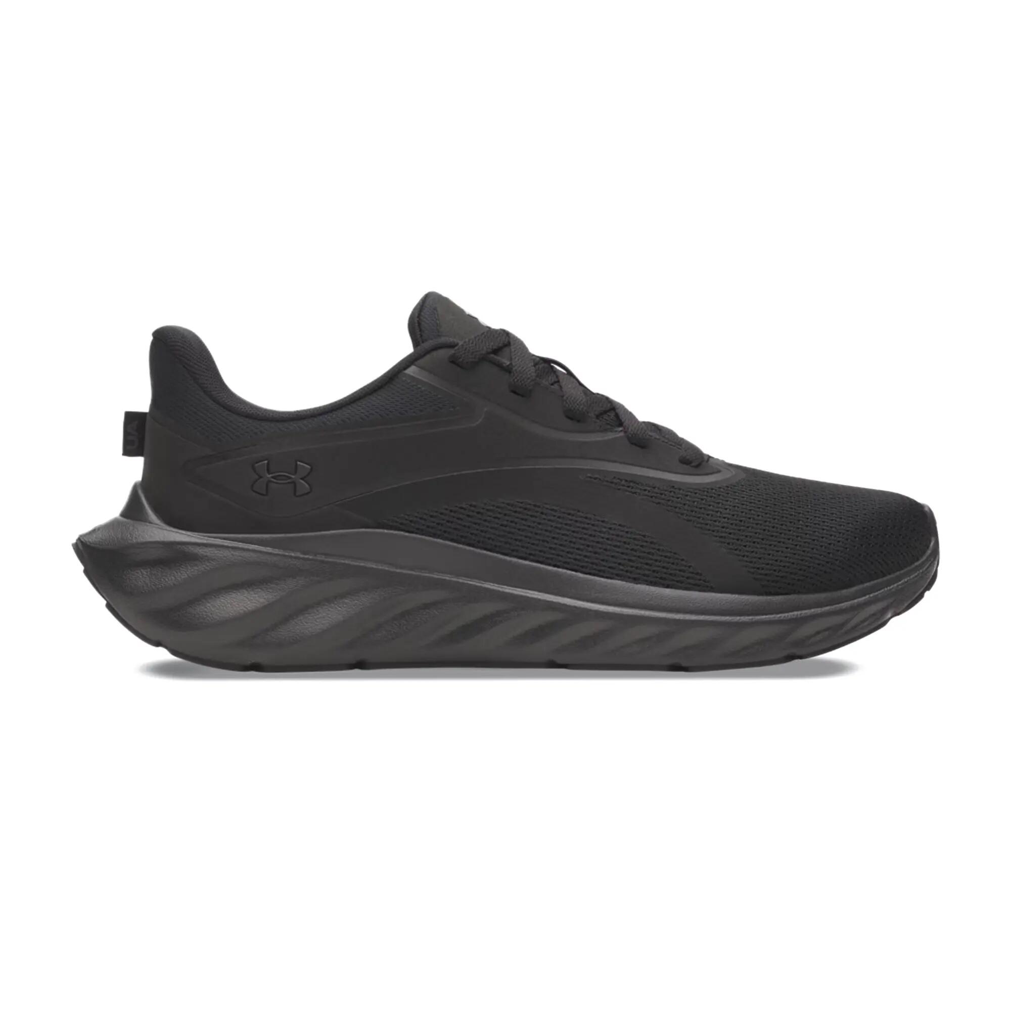 Ténis de corrida masculinos Under Armour Ascend preto/preto/preto 2/5