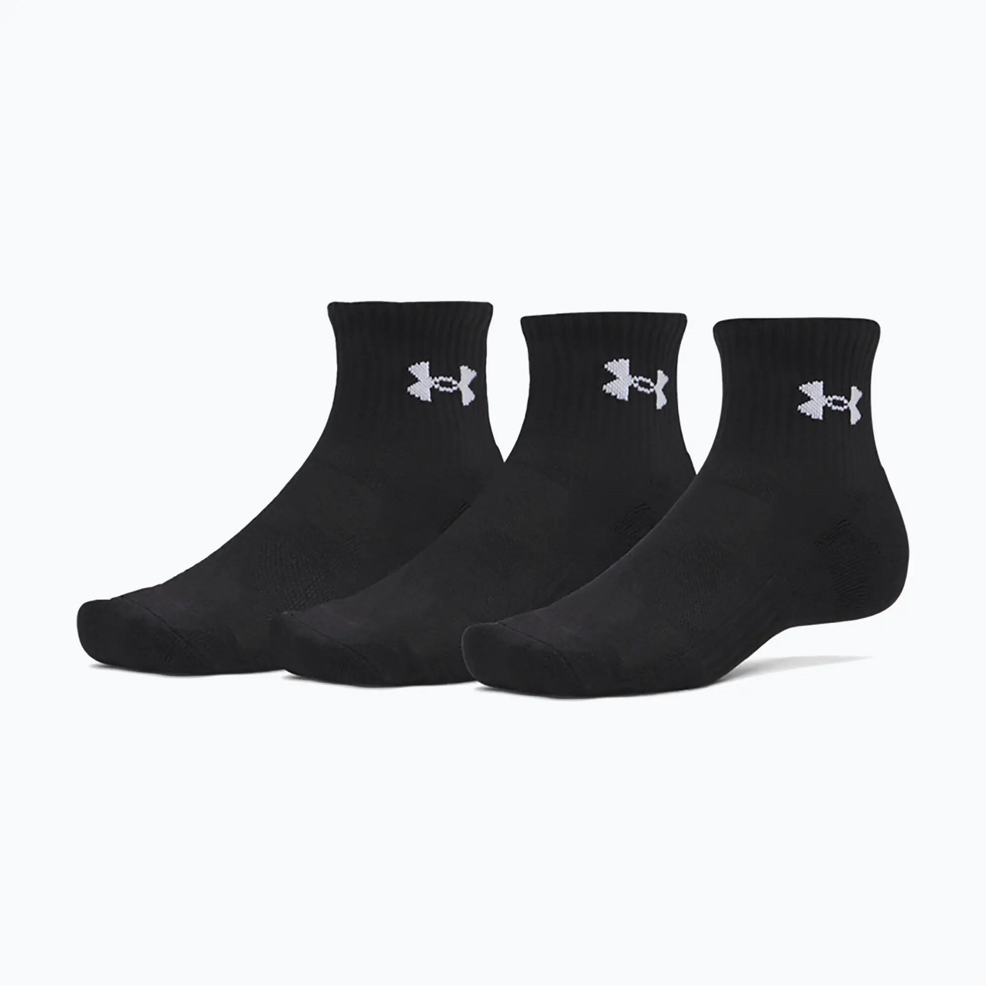 Pánské ponožky Under Armour Performance Cotton Qtr, 3 páry 1/4