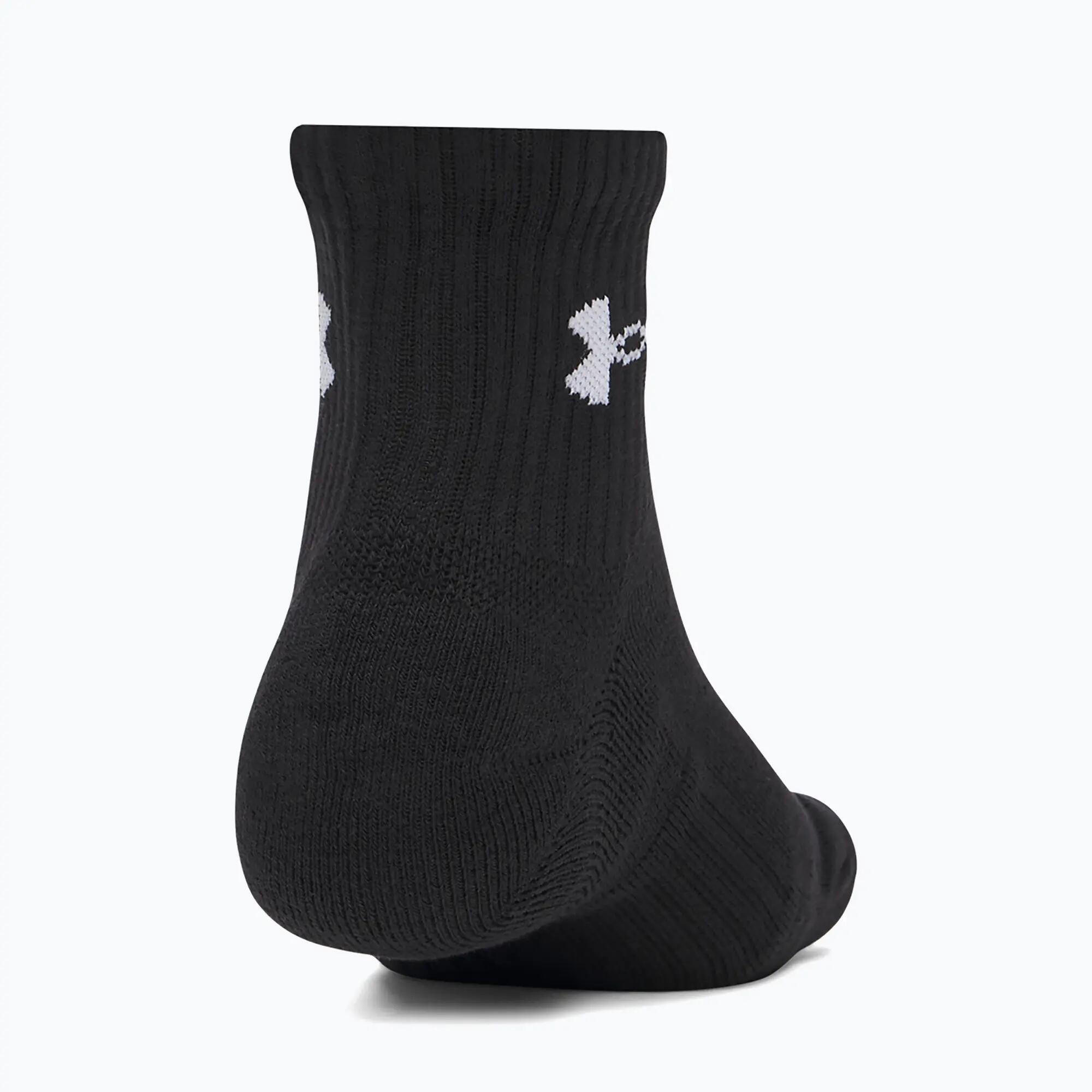 Pánské ponožky Under Armour Performance Cotton Qtr, 3 páry 3/4