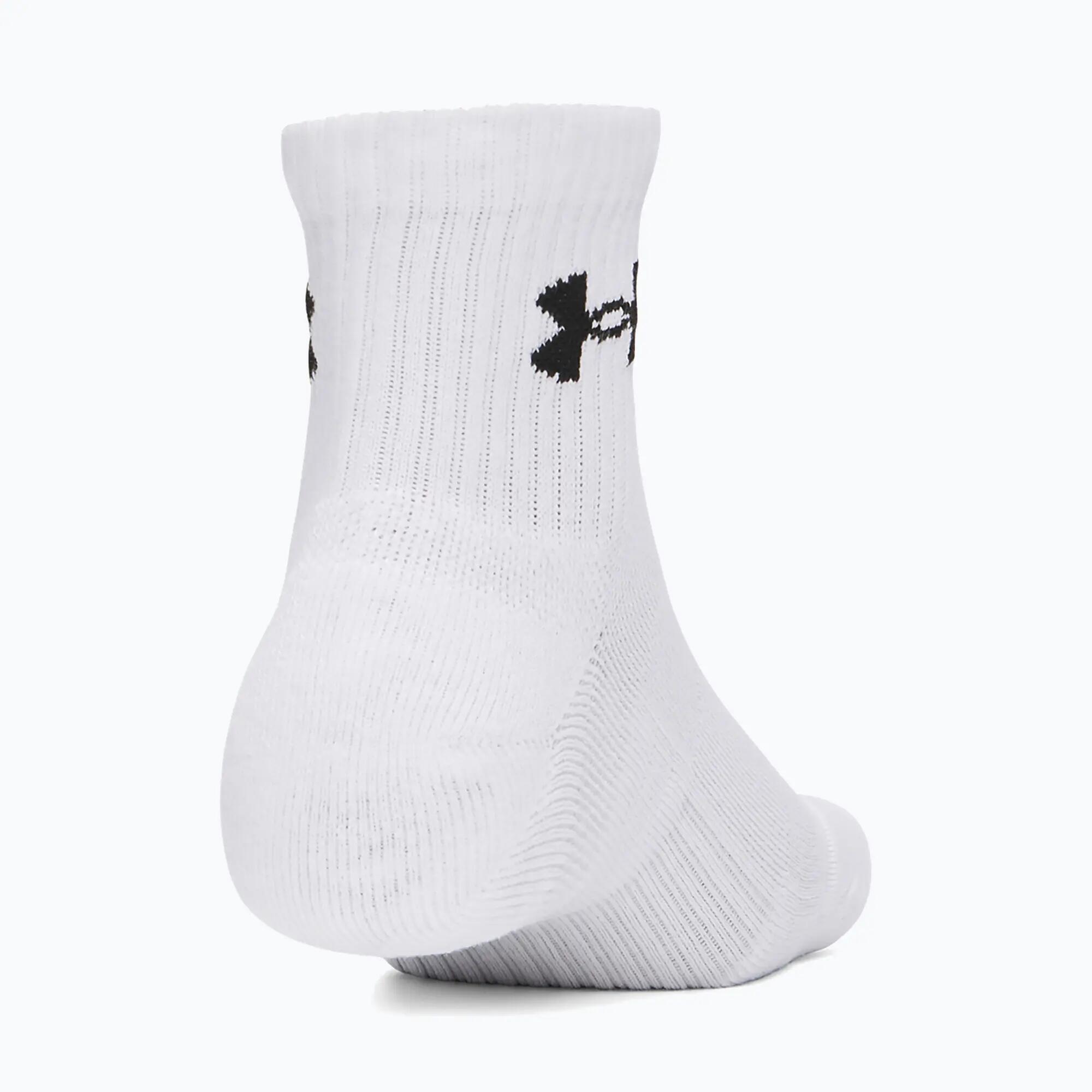 Pánské ponožky Under Armour Performance Cotton Qtr, 3 páry 3/4