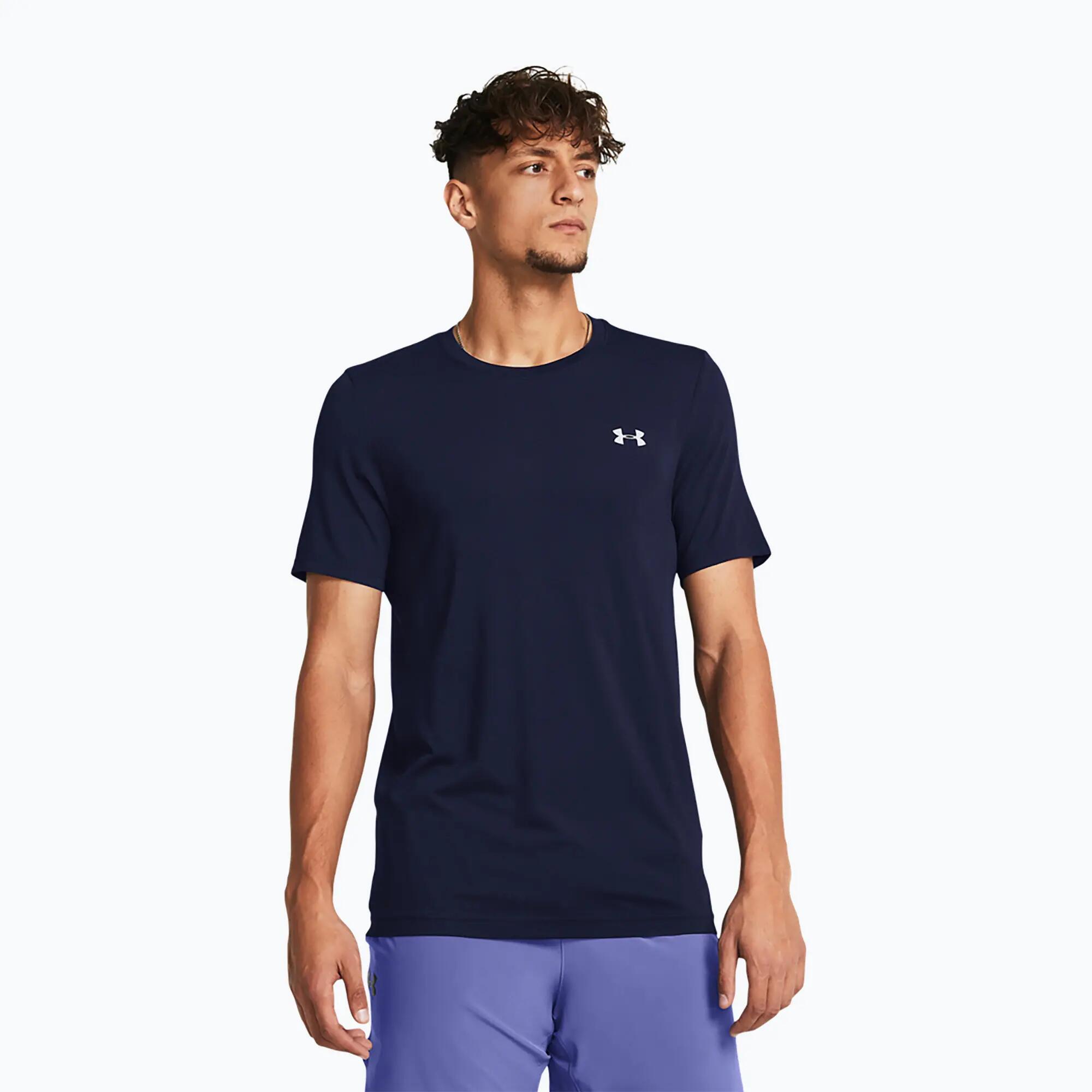 Under Armour Vanish Seamless Jersey met korte mouwen Blauw Heren 1/6
