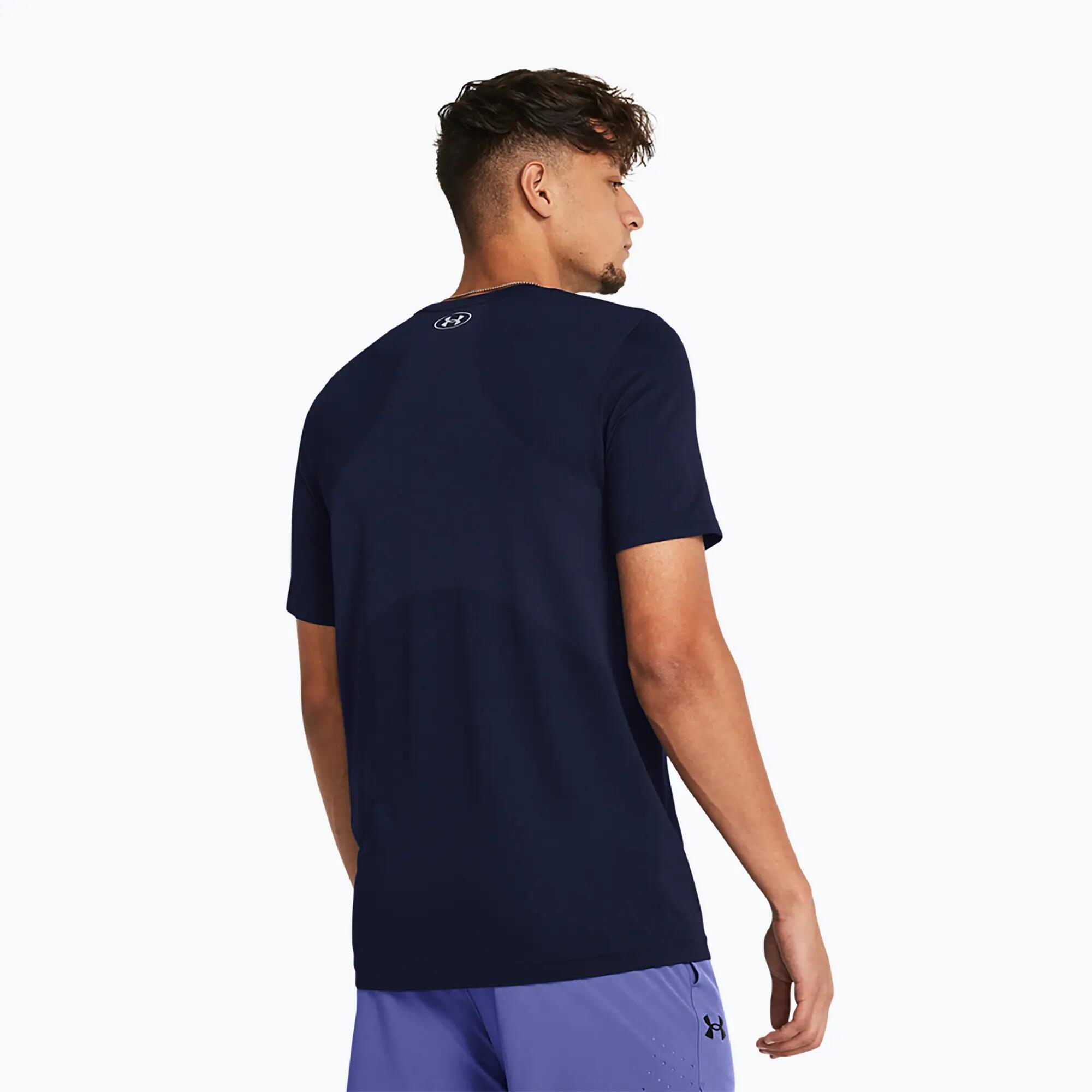 Under Armour Vanish Seamless Jersey met korte mouwen Blauw Heren 2/6