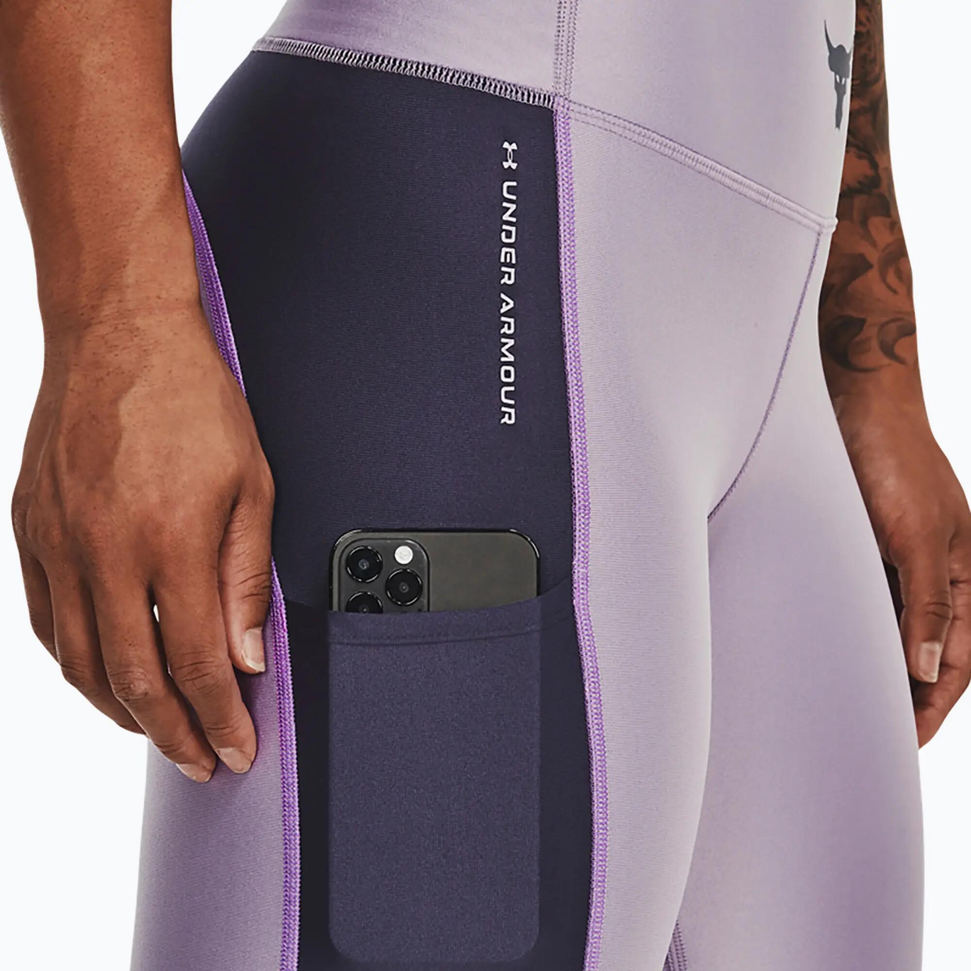 Damen Trainingsleggings Under Armour Project Rock HG Ankle 4/6