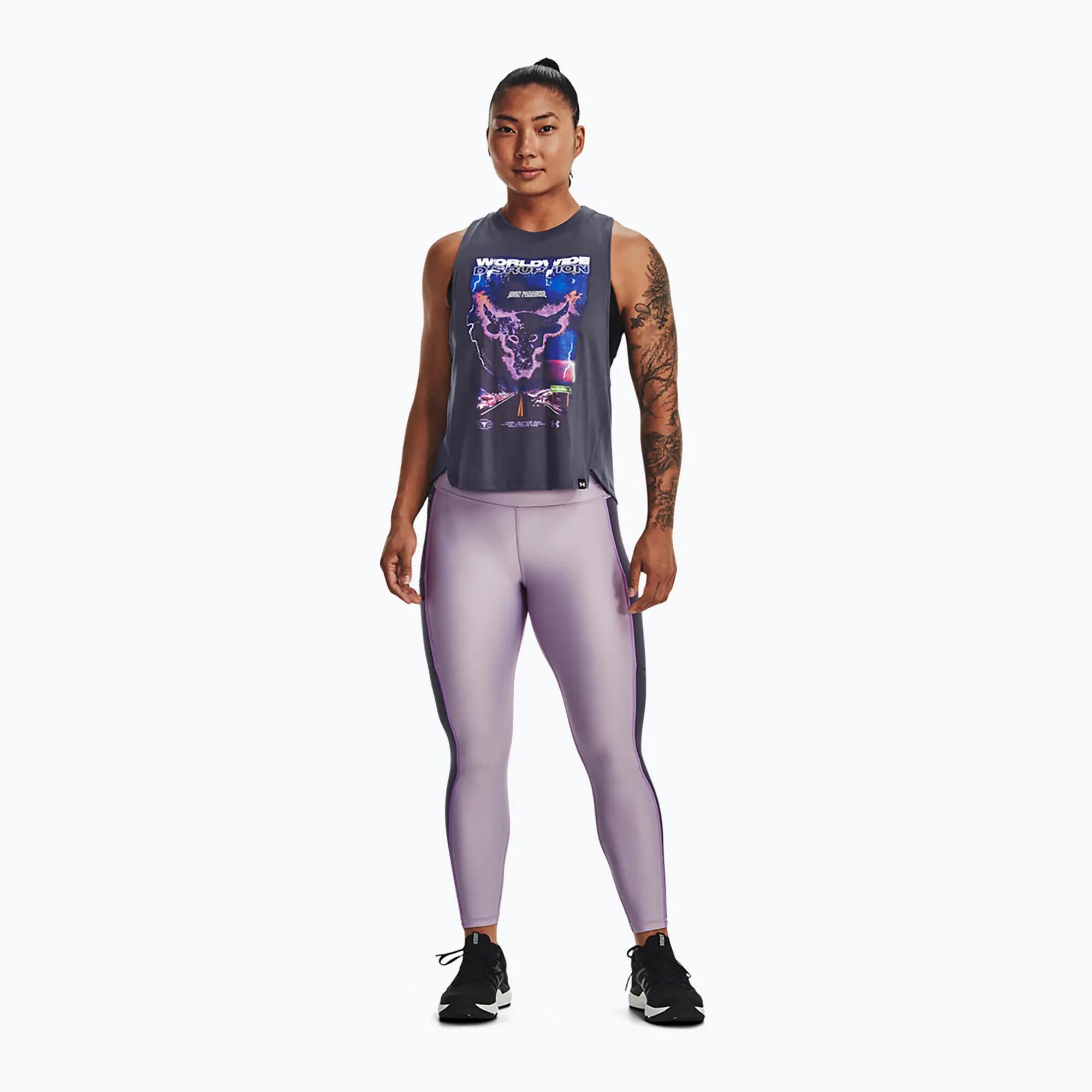 Damen Trainingsleggings Under Armour Project Rock HG Ankle 2/6