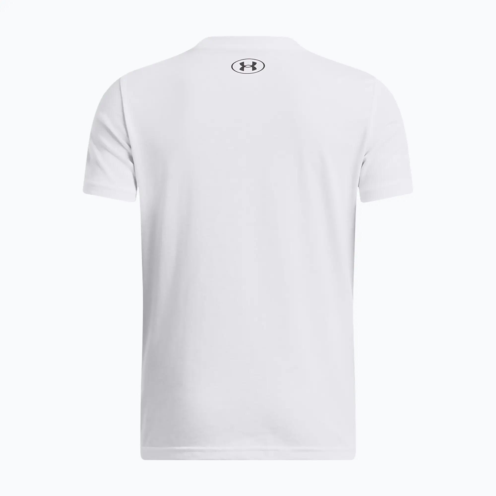 T-shirt enfant Under Armour Sportstyle Left Chest blanc 2/3