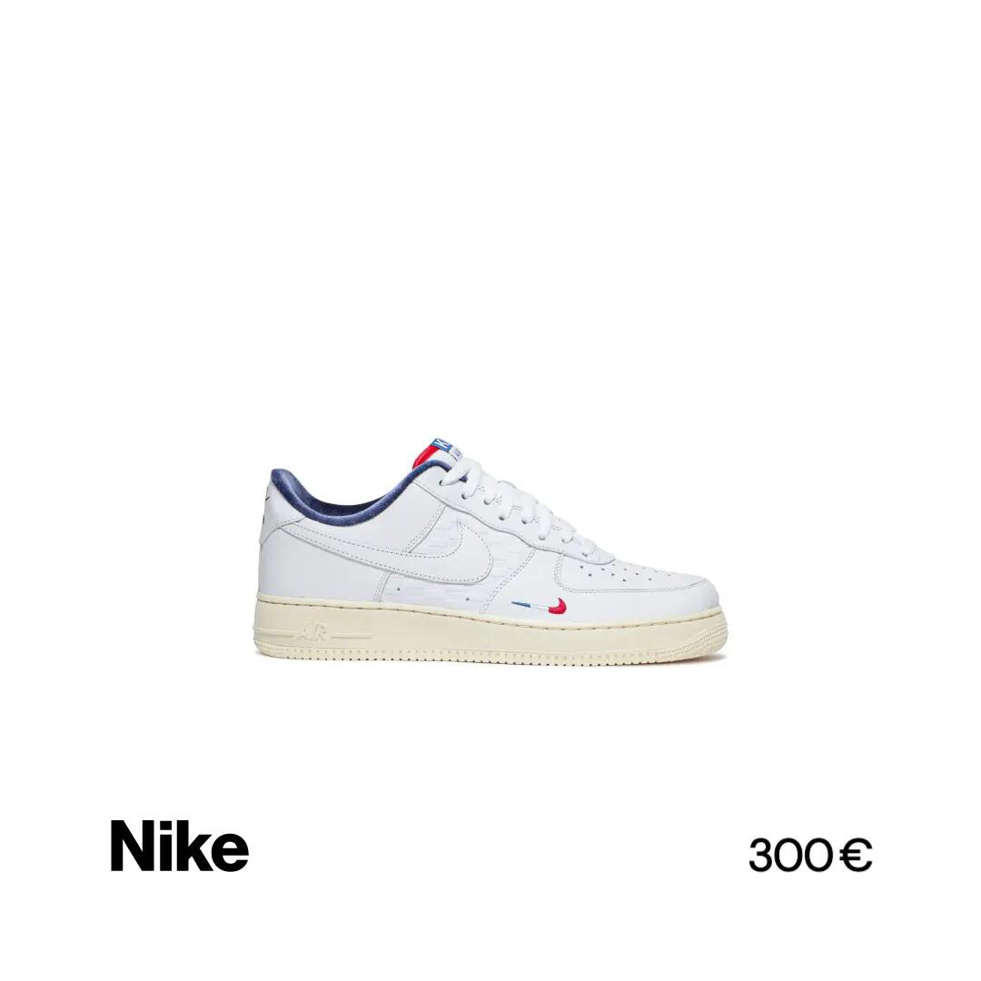 Chaussures - lifestyle - unisexe - air force 1 low kith paris - blanc/rouge 1/7