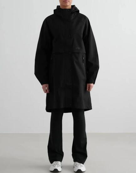 Damen Parka Wasserdicht Schwarz