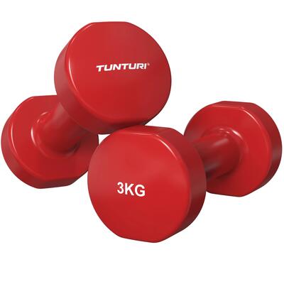 Dumbbell set - vinyl - geel