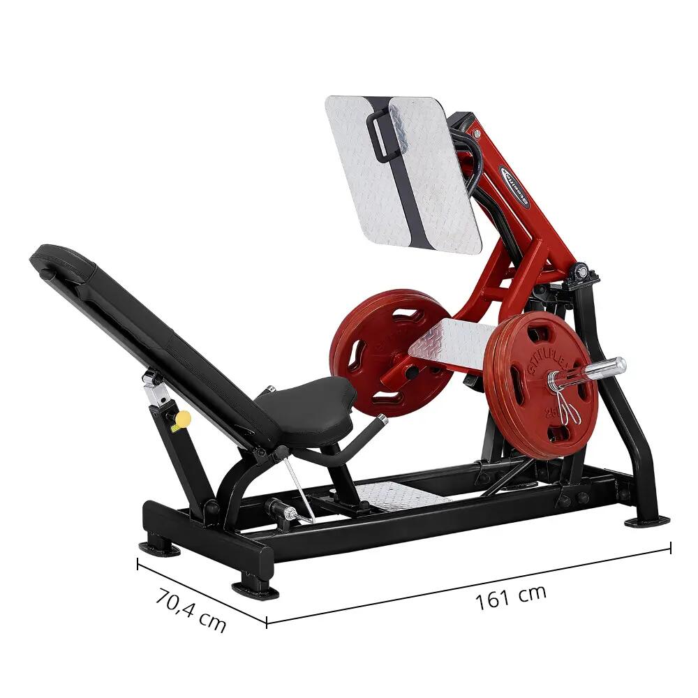 Steelflex Plate Load Thigh Press PLLP-BR for fitness and bodybuilding 2/5