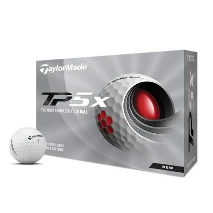 Boite de 12 Balles de Golf TaylorMade TP5 X Blanches
