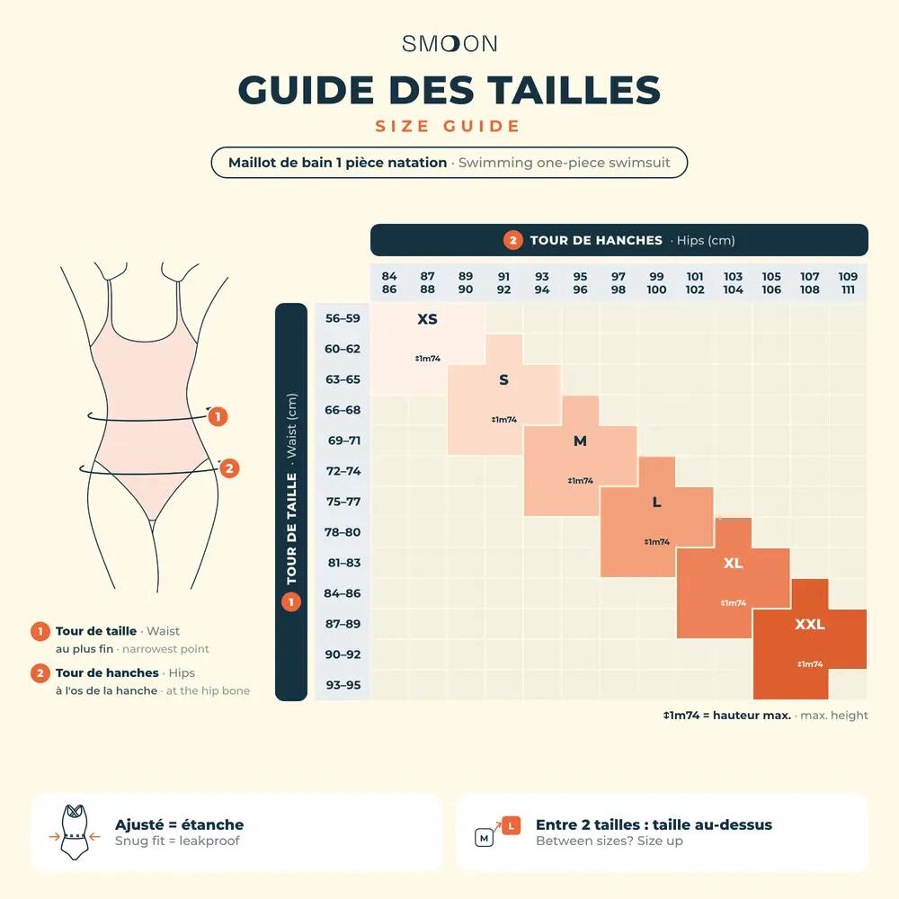 Costume intero mestruale da nuoto Donna | Medio/abbondante | Naiades 5/7
