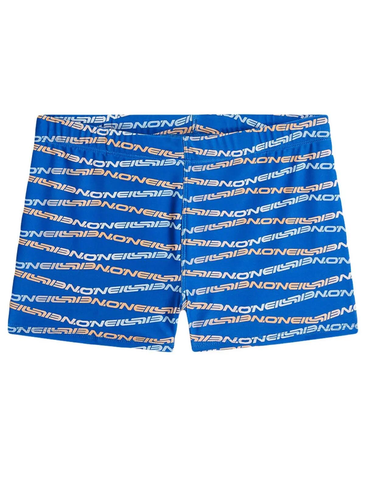 Kids Zwemboxer Print Racer Blauw 1/3