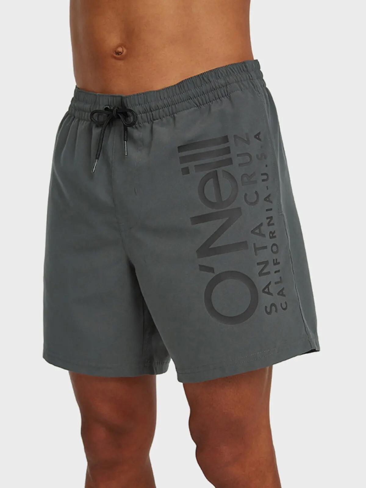 Heren Zwemshort Cali Logo Grijs 5/6
