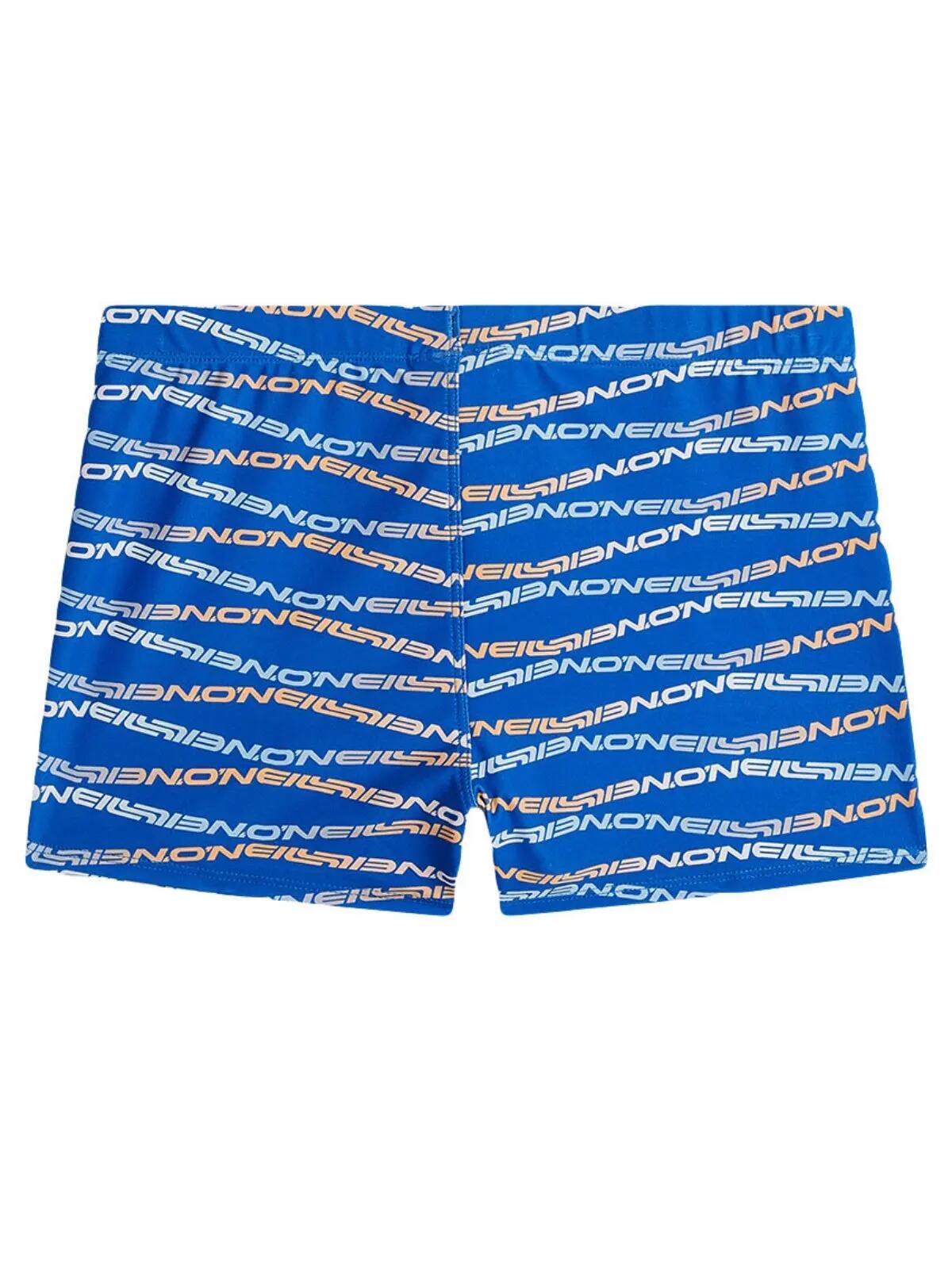 Kids Zwemboxer Print Racer Blauw 2/3