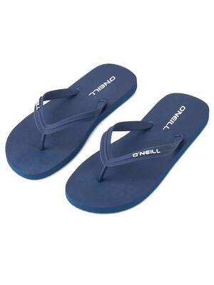 Heren teenslippers profile small logo blauw
