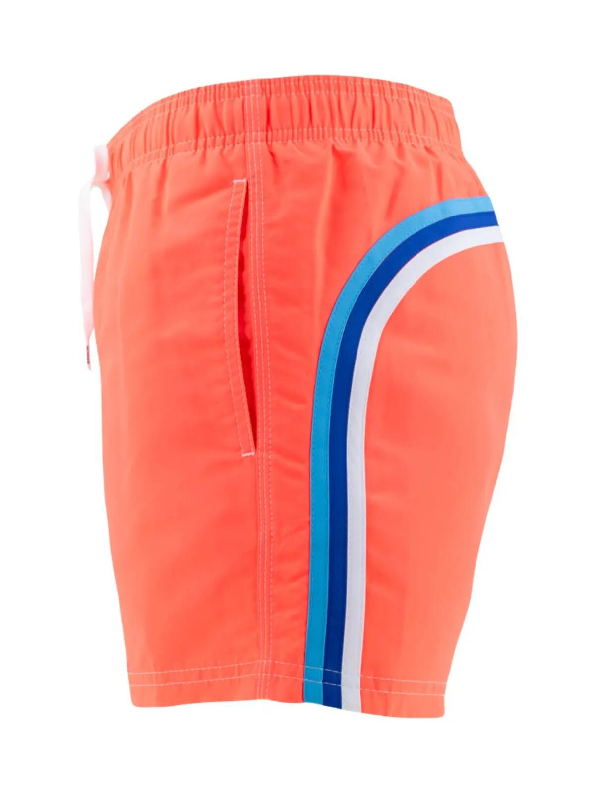 Heren Elastic Waist Zwemshort Fluo Oranje 5/6