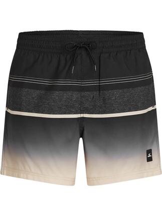 Short de Bain Homme Gradient 15 Noir & Beige Multi