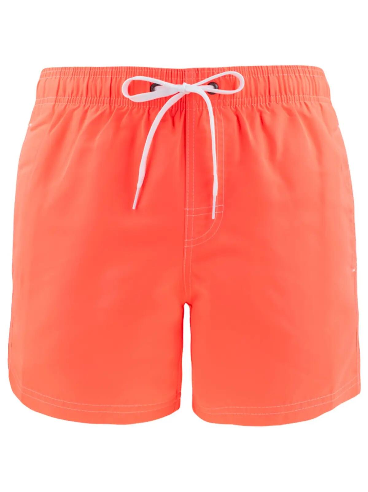 Heren Elastic Waist Zwemshort Fluo Oranje 4/6