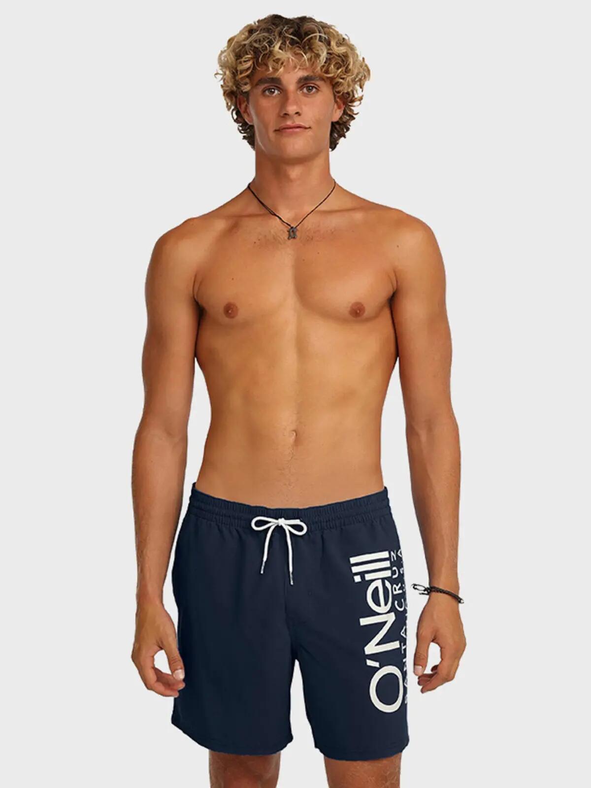 Short de bain homme Cali Logo Bleu 2/7