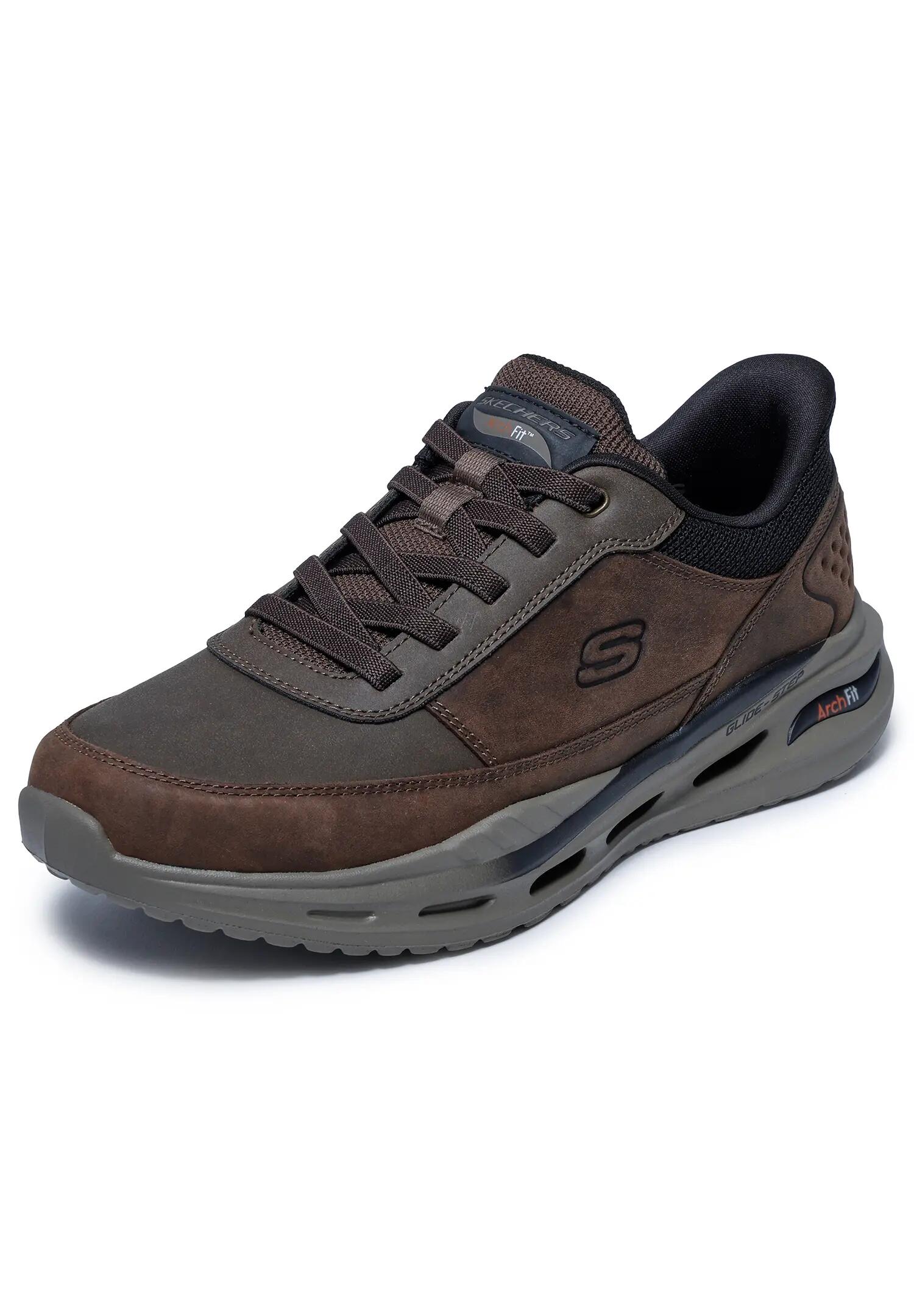 Buty SKECHERS ARCH FIT ORVAN - MOXLEY Brązowy 2/7