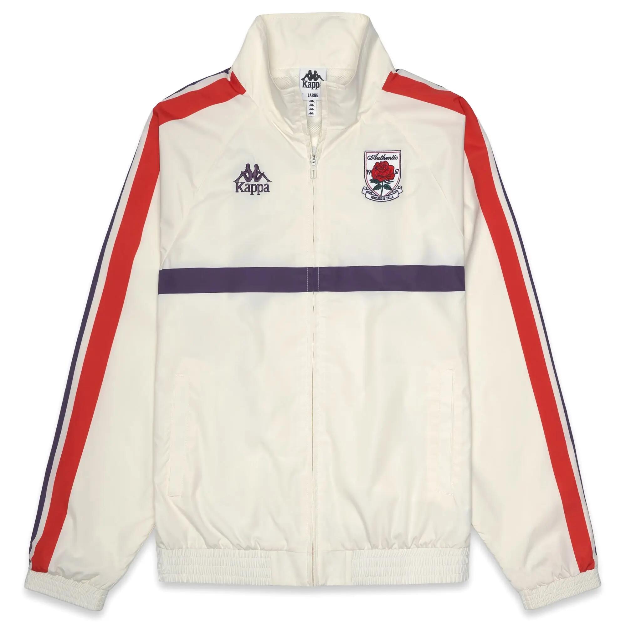Felpa con zip da uomo in poliestere bianco da streetwear sportivo 2/6