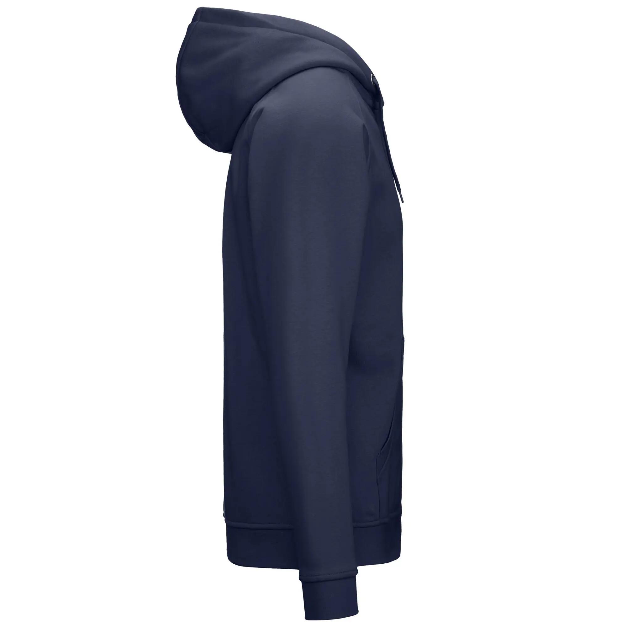 Felpa con cappuccio e zip da uomo in cotone blu da sportivo 2/3