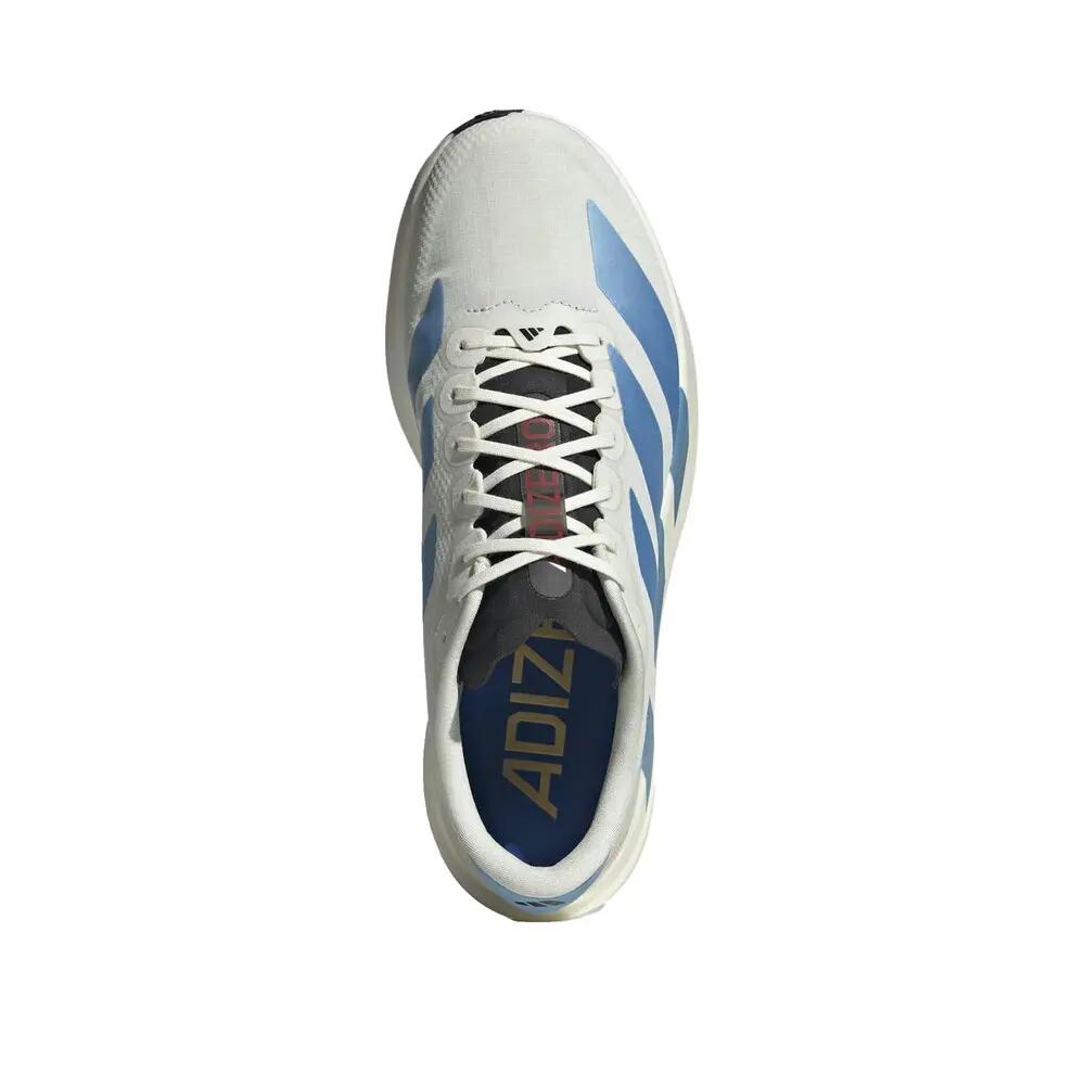 Zapatillas de correr adidas Adizero Evo SL Blancas/Azul claro/Rojo ladrillo 3/6
