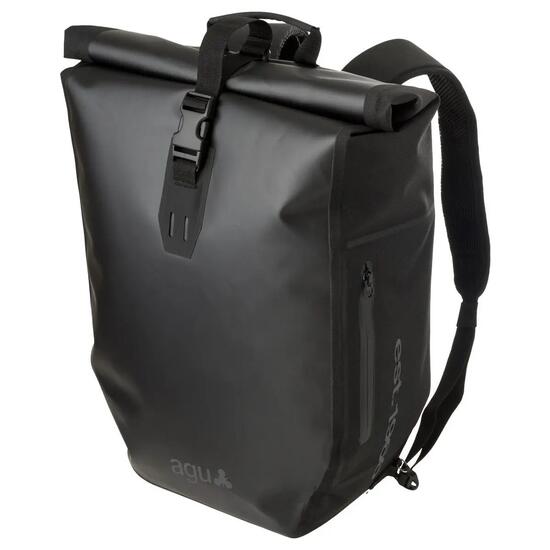 Fahrradtasche und Rucksack Click'nGo 21 Liter wasserdicht schwarz