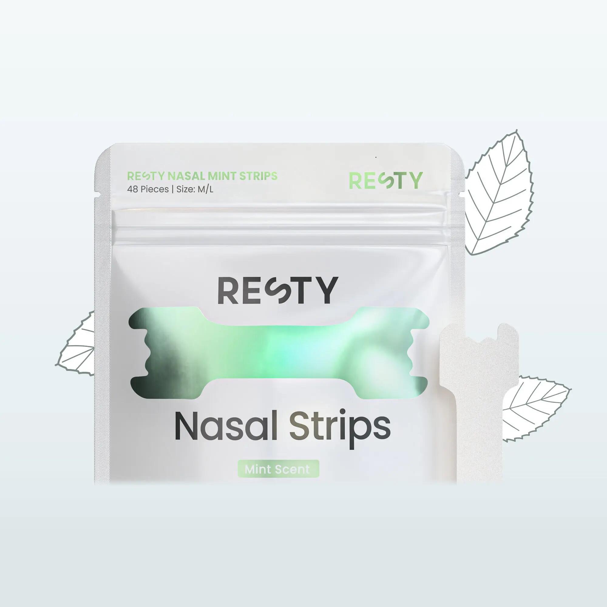 Nasal strips for running and sleep 48 pieces Minty mint scented 3/9