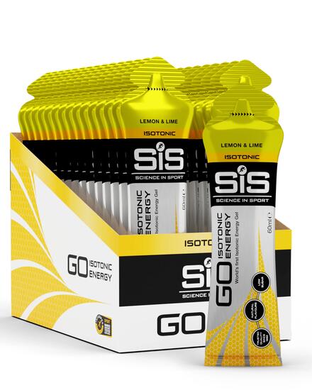 SIS GO Isotonic Energy Gels (30x60ml) Lemon & Lime - Énergie et endurance