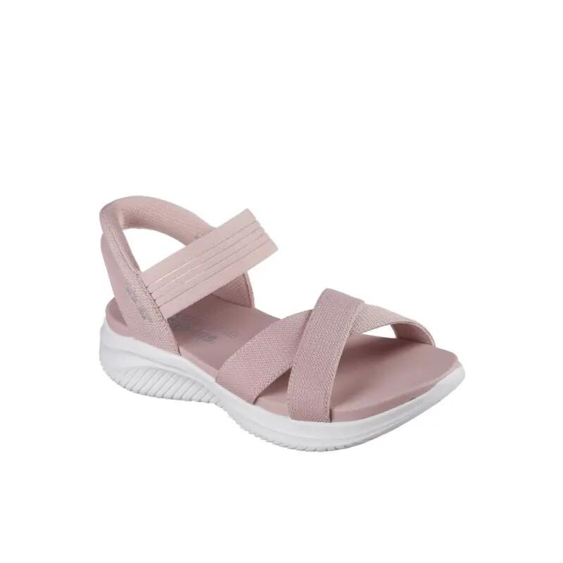 Flache Sandalen Damen Skechers  Pink 7/7
