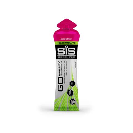 SIS GO Energy + Electrolyte Gels (6x60ml) Raspberry - Énergie et endurance