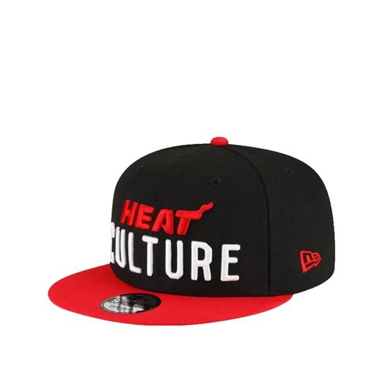 Casquette New Era 9FIFTY Miami Heat Édition Ville Schwarz/Rot