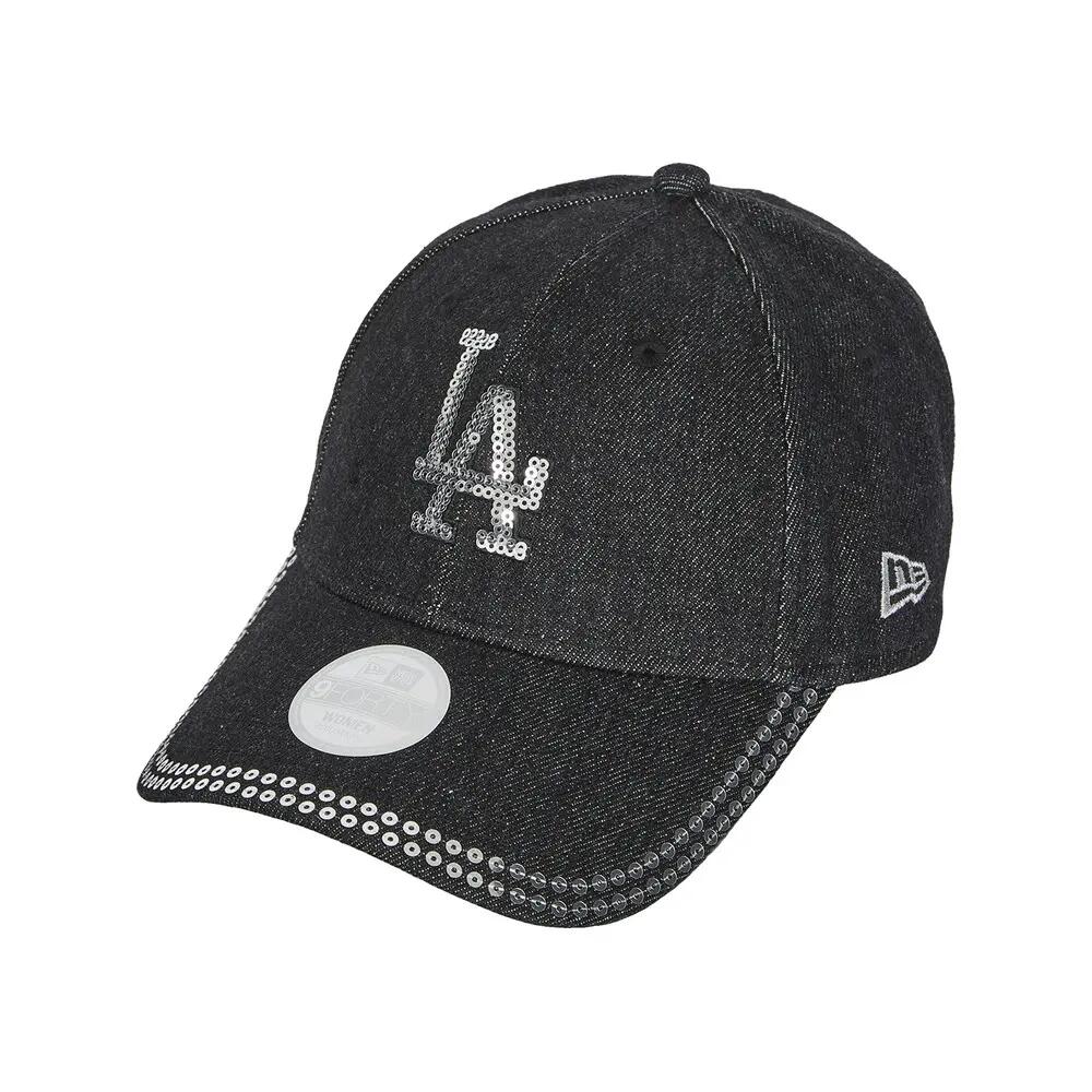 Czapka New Era 9forty LA Dodgers z cekinami Czarna 3/5