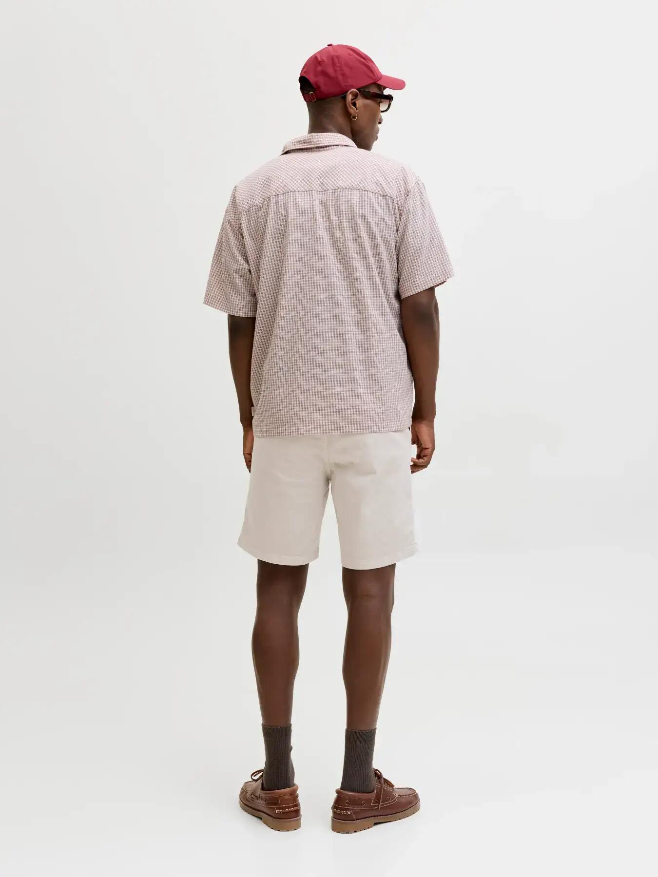Homme Short chino Relaxed Fit Ace Vance Gris clair 4/8