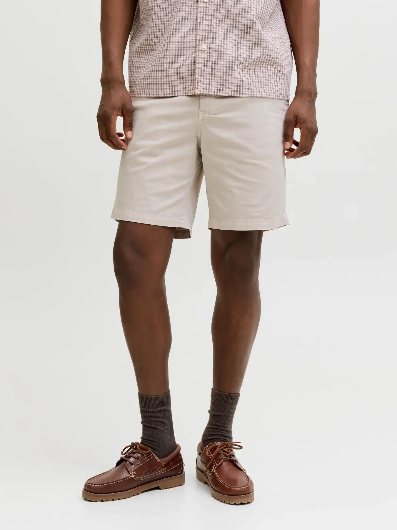 Homme Short chino Relaxed Fit Ace Vance Gris clair 3/8