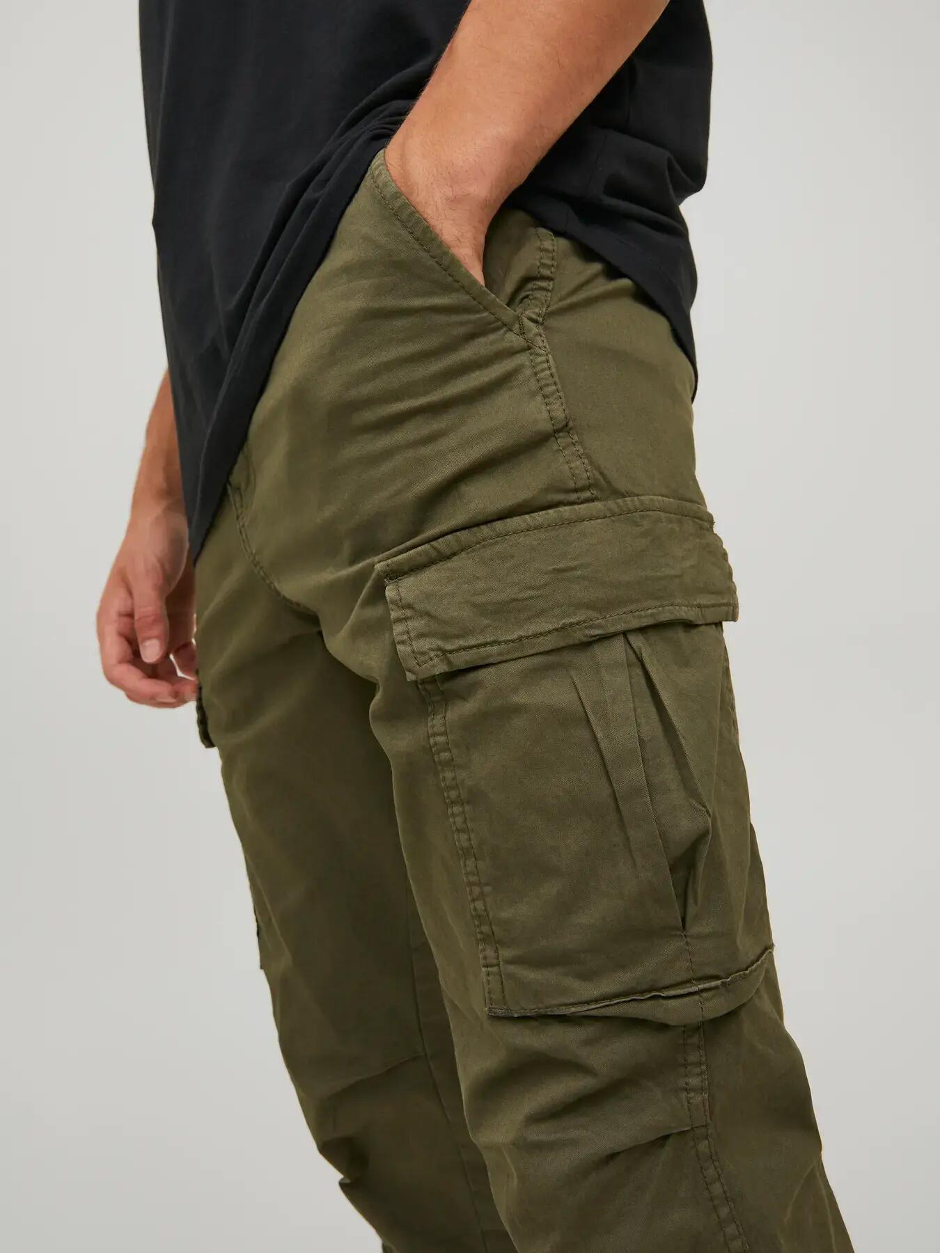 Homme Pantalon cargo Tapered Fit Ace Tucker L30 Vert foncé 7/8