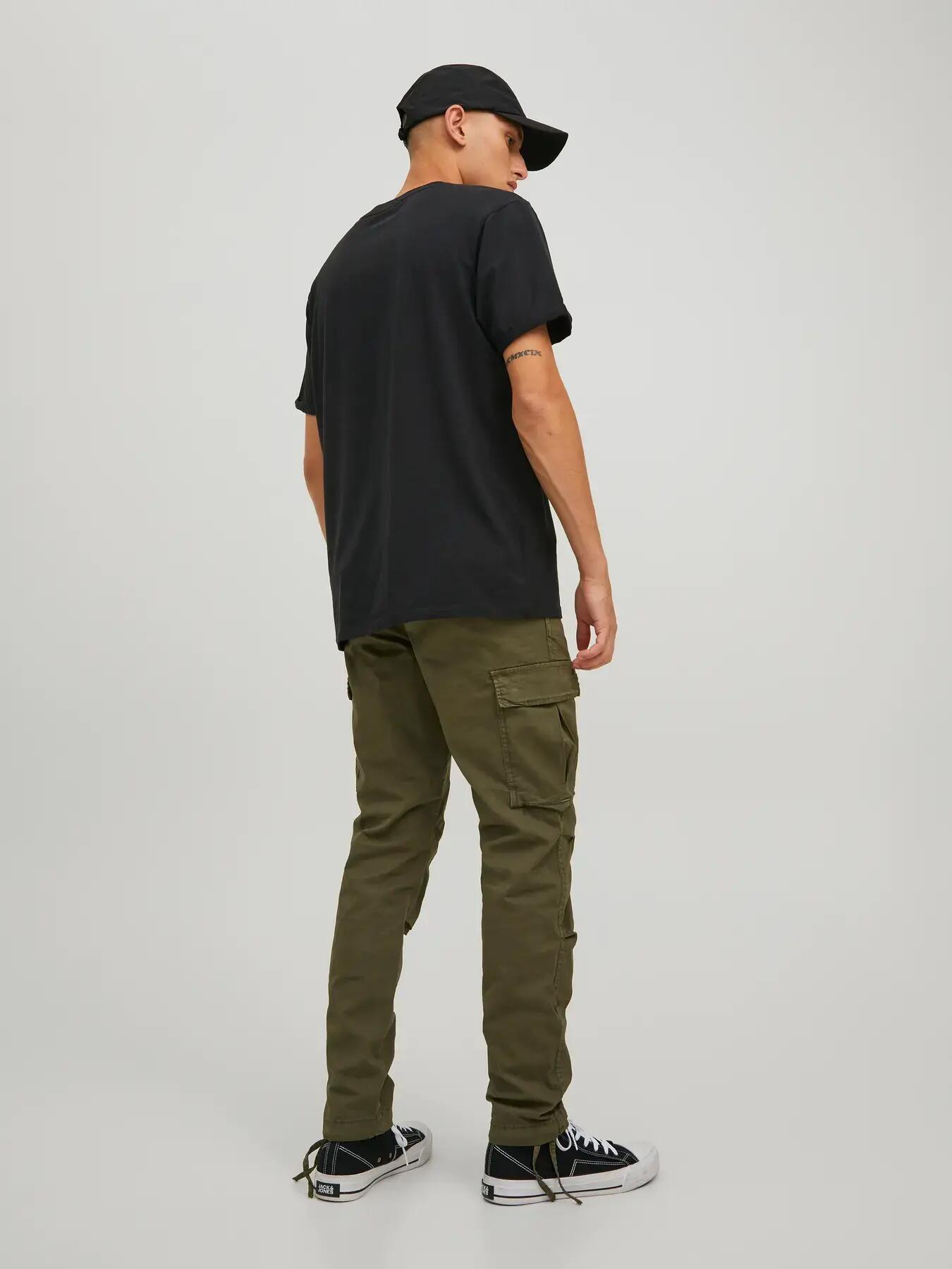 Homme Pantalon cargo Tapered Fit Ace Tucker L30 Vert foncé 4/8